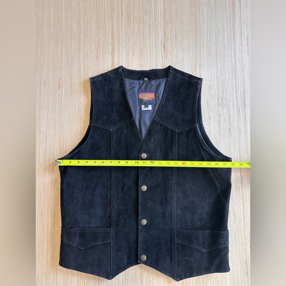 Vintage Cripple Creek Men’s Western Suede Leather Vest - Picture 5 of 6